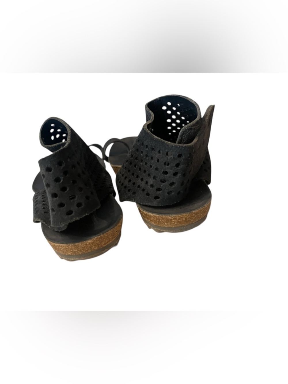 Pedro Garcia Ankle Cuff Sandals "Verena" Women’s Black Sz 9 - Picture 7 of 10